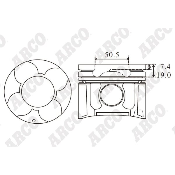 ARCO PKMI409854DB 0.00 Kolben