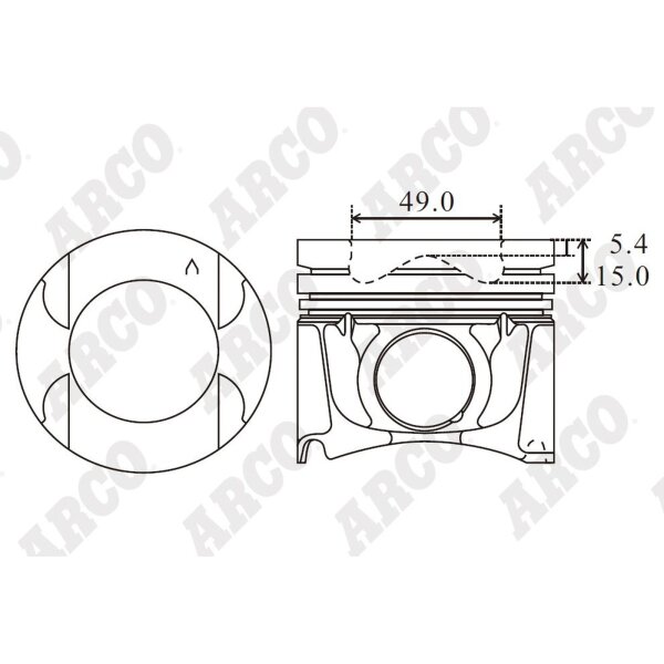 ARCO PKNI408402DB 0.00 Kolben