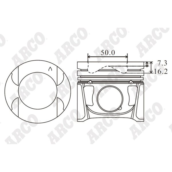 ARCO PKNI408504DB 0.00 Kolben