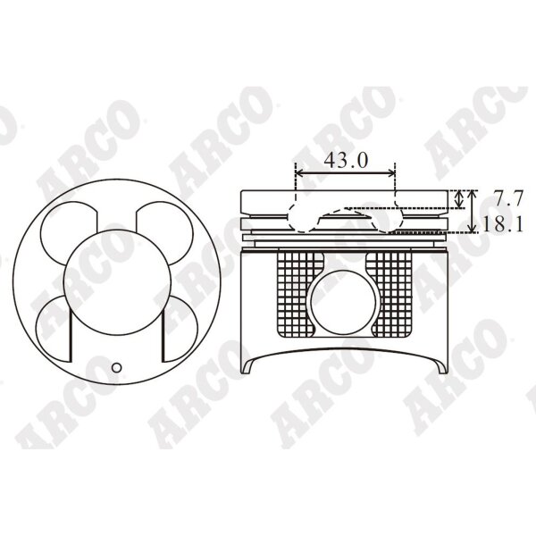 ARCO PKNI408904DB 0.00 Kolben