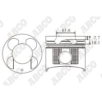 ARCO PKNI408904DB 0.00 Kolben