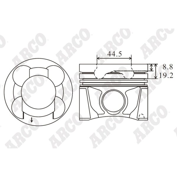 ARCO PKNI408905DB 0.00 Kolben
