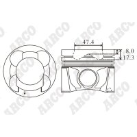 ARCO PKNI408909DB 0.00 Kolben
