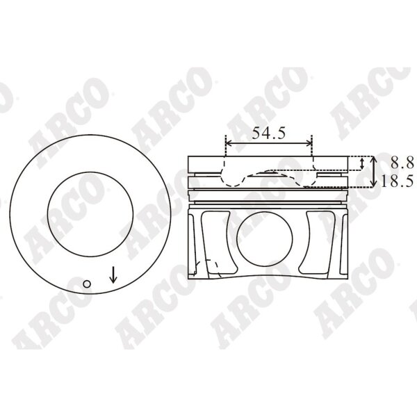 ARCO PKNI40960GDB 0.00 Kolben