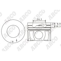 ARCO PKNI40960GDB 0.00 Kolben