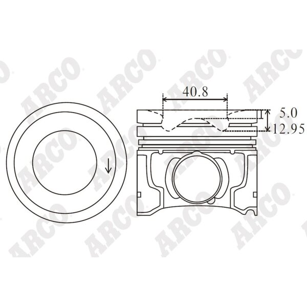 ARCO PKPG407504DB 0.00 Kolben