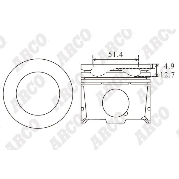 ARCO PKPG408507DB 0.00 Kolben