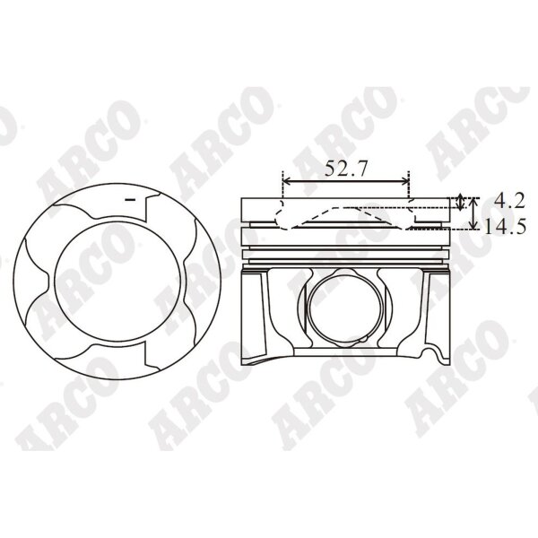 ARCO PKTO40860CDB 0.00 Kolben