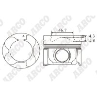 ARCO PKTO40860DDB 0.00 Kolben