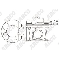 ARCO PKTO409209DB 0.00 Kolben