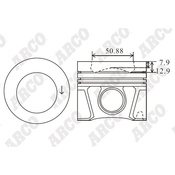 ARCO PKVW40810JDB 0.00 Kolben