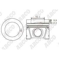 ARCO PKVW40810MDB 0.00 Kolben