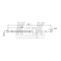K&K FT0219 Bremsschlauch