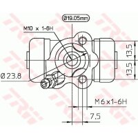 TRW BWD266 Radbremszylinder