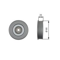 GATES T39245 Spannrolle, Keilrippenriemen
