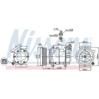 NISSENS 89332 Kompressor, Klimaanlage