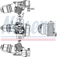 NISSENS 91309 Ölkühler, Motoröl