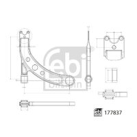 FEBI BILSTEIN 177837 Lenker, Radaufhängung