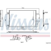 NISSENS 940973 Kondensator, Klimaanlage