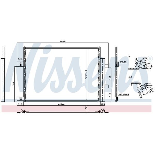 NISSENS 941008 Kondensator, Klimaanlage