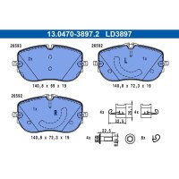 ATE 13.0470-3897.2 Bremsbelagsatz, Scheibenbremse