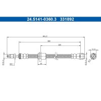 ATE 24.5141-0360.3 Bremsschlauch