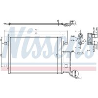 NISSENS 94601 Kondensator, Klimaanlage