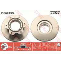 TRW DF6743S Bremsscheibe