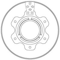 TRW DF6743S Bremsscheibe