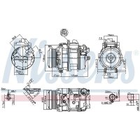 NISSENS 89212 Kompressor, Klimaanlage