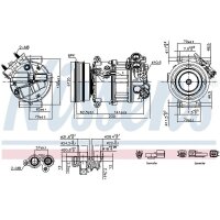 NISSENS 891004 Kompressor, Klimaanlage