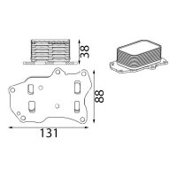 MAHLE CLC 432 000S Ölkühler, Motoröl