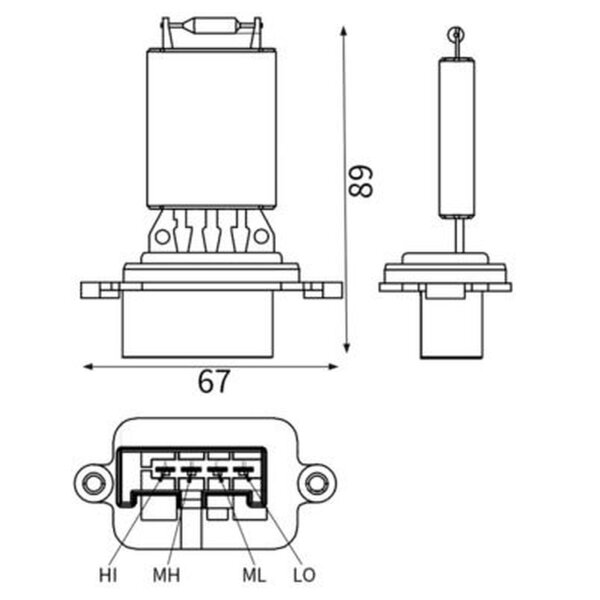 MAHLE ABR 88 000S Widerstand, Innenraumgebläse