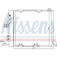 NISSENS 94385 Kondensator, Klimaanlage