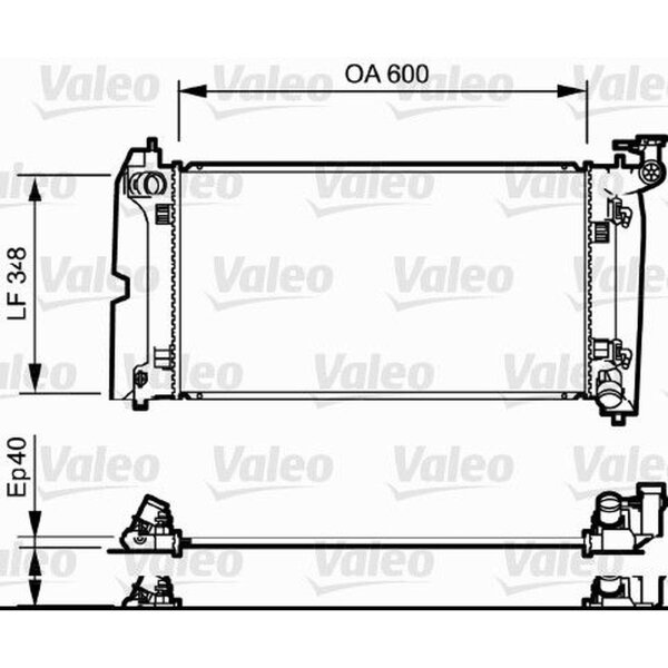 VALEO 734711 Kühler, Motorkühlung
