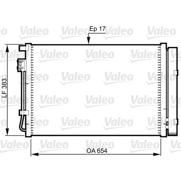 VALEO 814362 Kondensator, Klimaanlage