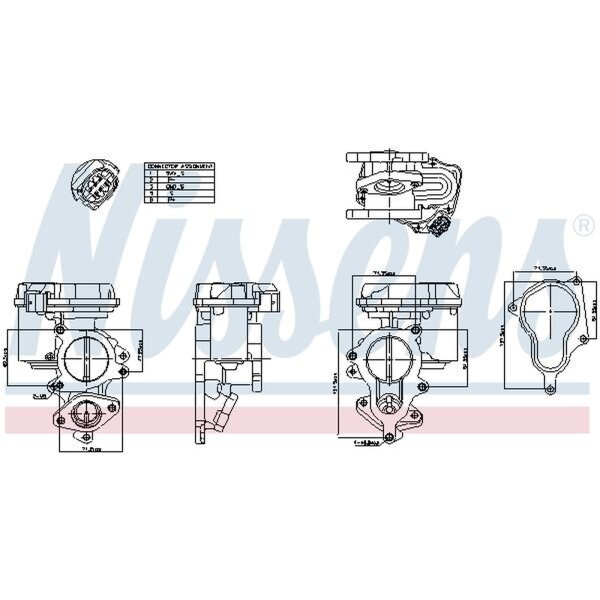 NISSENS 98156 AGR-Ventil