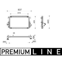 MAHLE CI 746 000P Ladeluftkühler