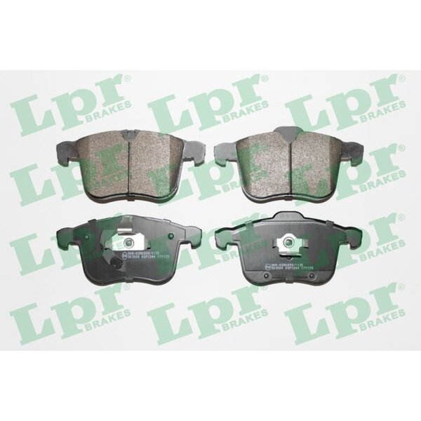 LPR 05P1244 Bremsbelagsatz, Scheibenbremse