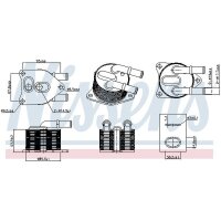 NISSENS 91508 Ölkühler, Automatikgetriebe