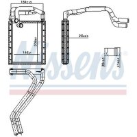 NISSENS 707347 Wärmetauscher, Innenraumheizung