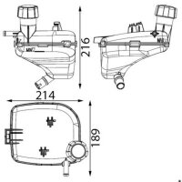 MAHLE CRT 336 000S Ausgleichsbehälter, Kühlmittel