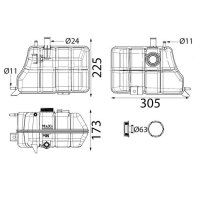 MAHLE CRT 339 000S Ausgleichsbehälter, Kühlmittel