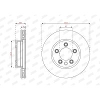 JURID 562336JLC-1 Bremsscheibe