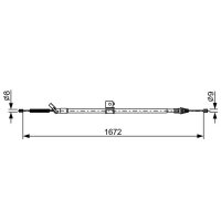 BOSCH 1 987 482 630 Seilzug, Feststellbremse