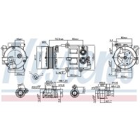 NISSENS 890179 Kompressor, Klimaanlage