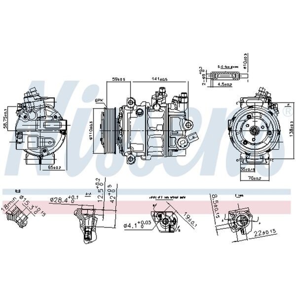NISSENS 890754 Kompressor, Klimaanlage