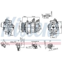 NISSENS 890754 Kompressor, Klimaanlage
