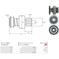 AS-PL SD0215P Freilaufgetriebe, Starter