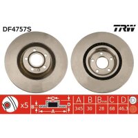 TRW DF4757S Bremsscheibe